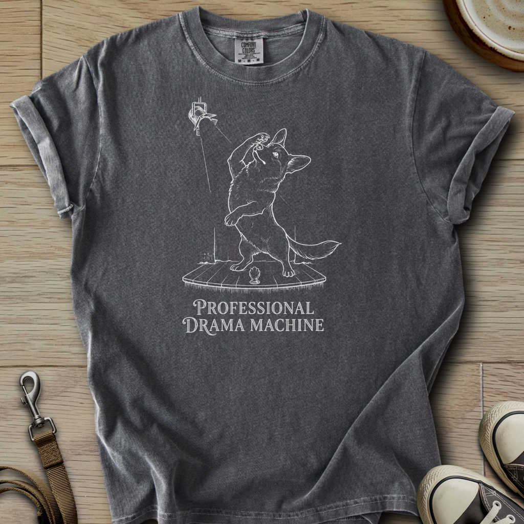 Pro. Drama Machine - Corgi T-Shirt