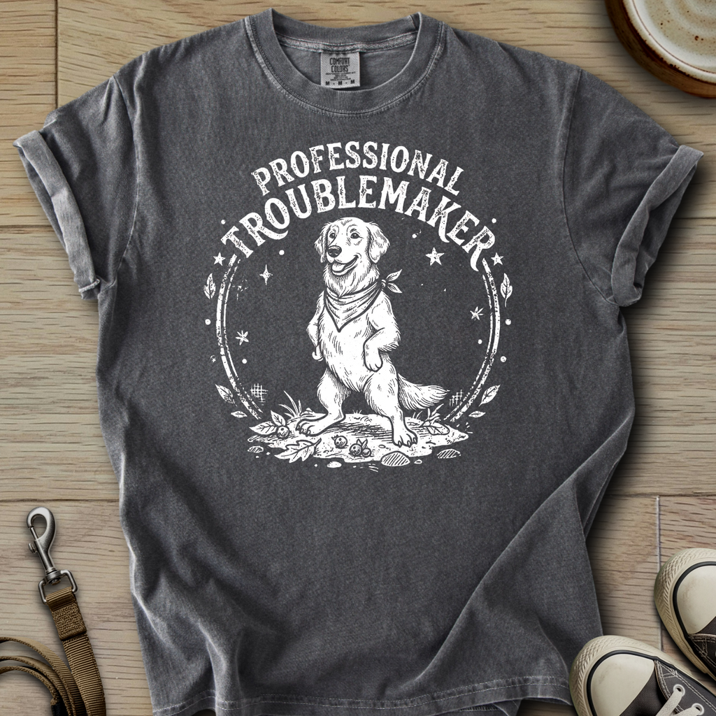 Professional Troublemaker - Golden T-Shirt