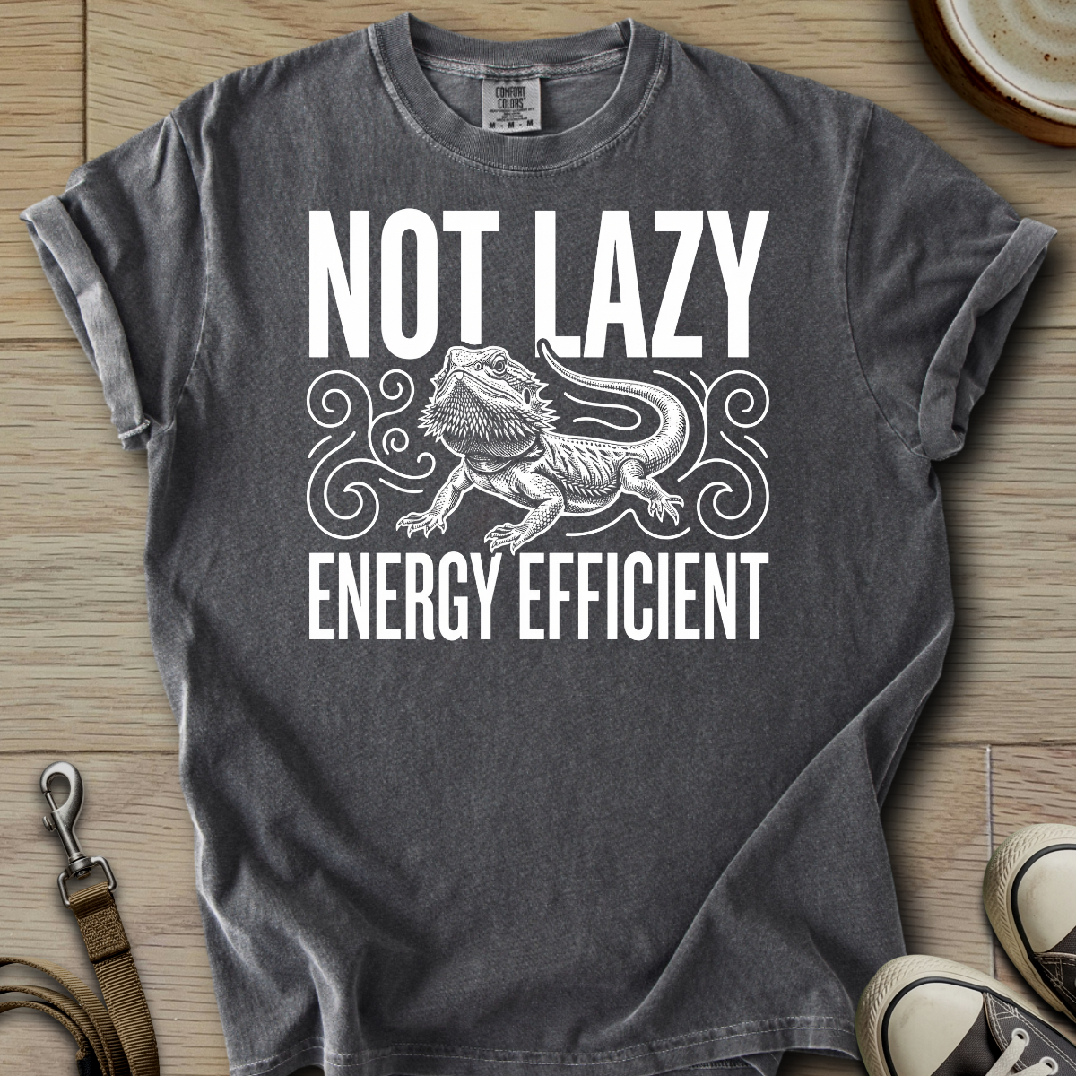 Not Lazy Energy Efficient - Beardie T-Shirt