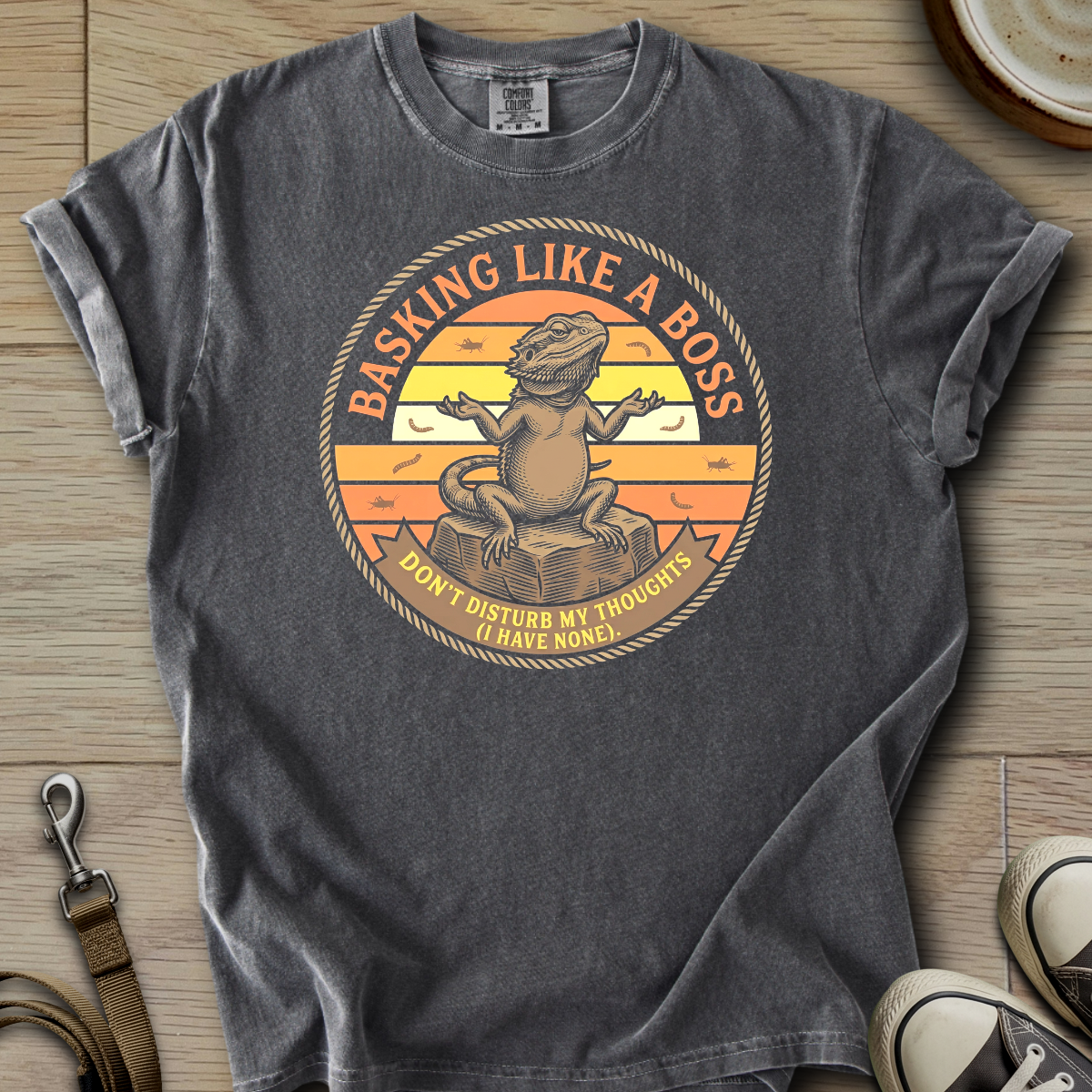 Basking Like a Boss - Beardie T-Shirt