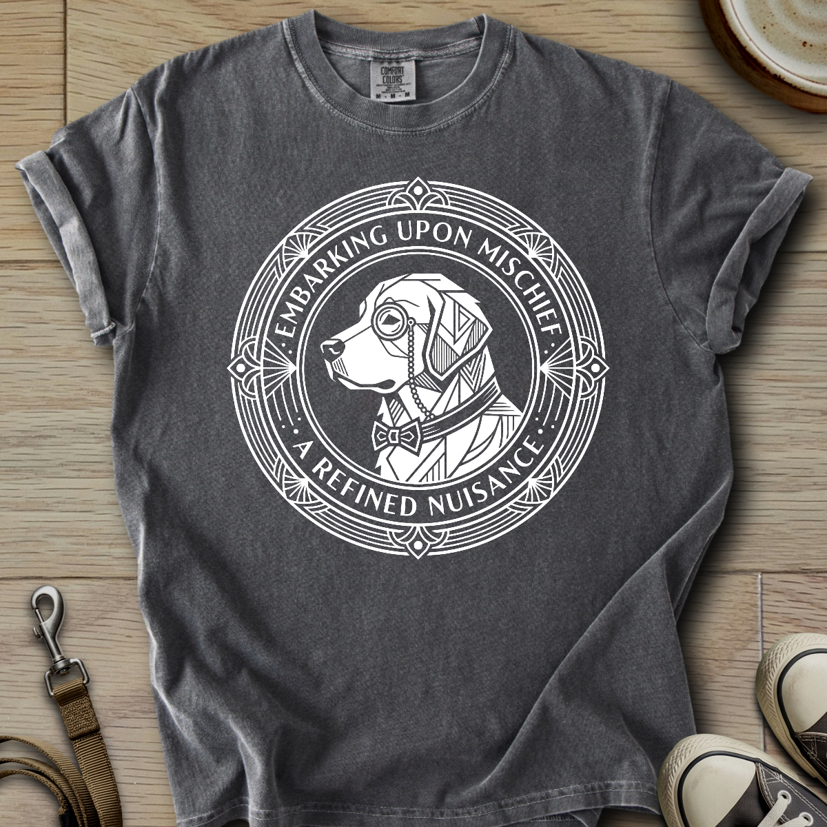 Embarking Upon Mischief - Golden T-Shirt