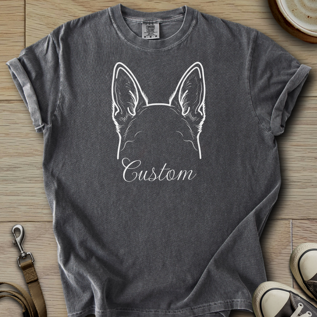 Personalized Name dog silhouette - Corgi T-Shirt