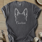 Personalized Name dog silhouette - Corgi T-Shirt