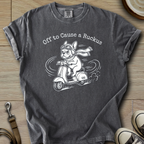Off to Cause a Ruckus - Frenchie T-Shirt