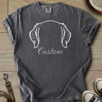 Personalized Name dog silhouette - Golden T-Shirt