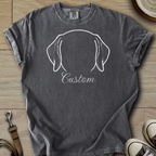 Personalized Name dog silhouette - Labrador T-Shirt
