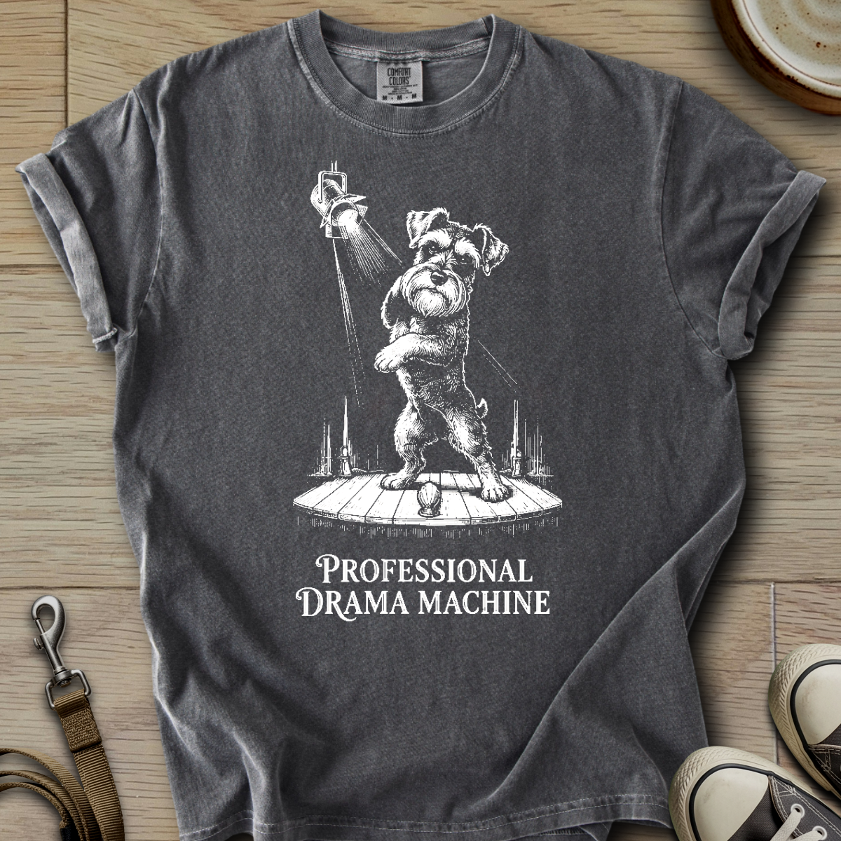 Professional Drama Machine - Schnauzer T-Shirt