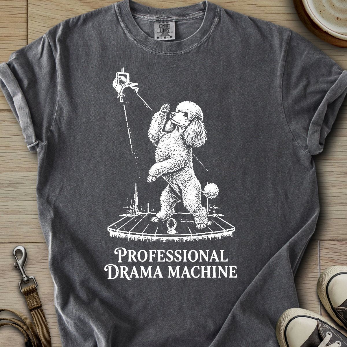 Pro. Drama Machine - Poodle T-Shirt