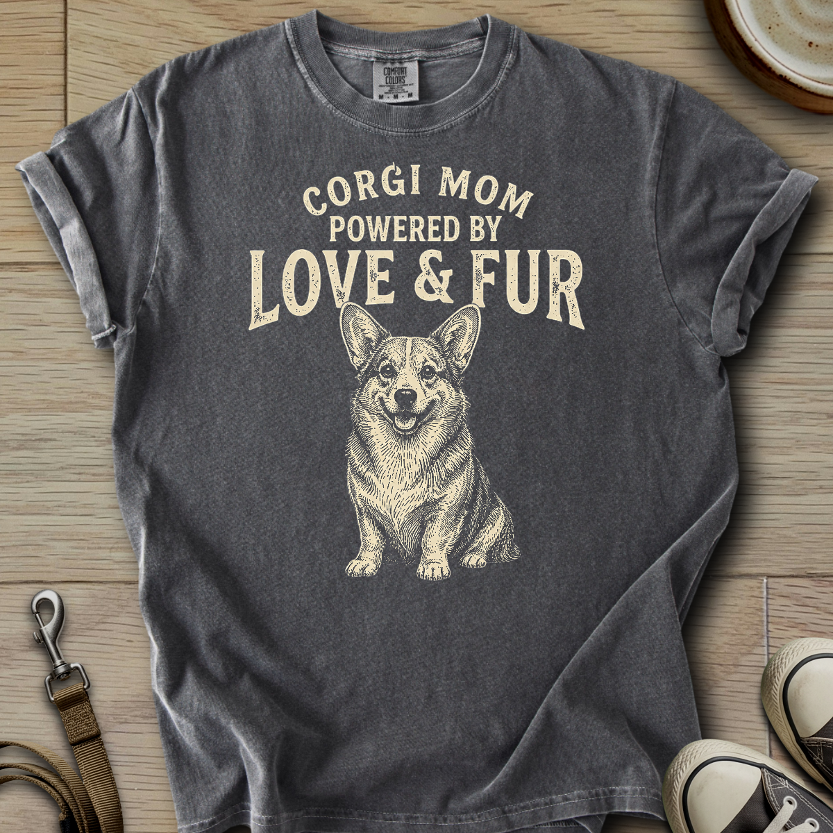 Corgi Mom Love & Fur T-Shirt