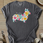 Personalized Name dog silhouette - Corgi T-Shirt