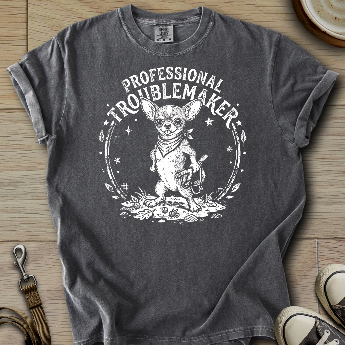 Professional Troublemaker - Chihuahua T-Shirt