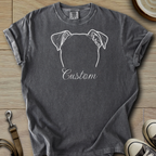 Personalized Name dog silhouette - Parson T-Shirt