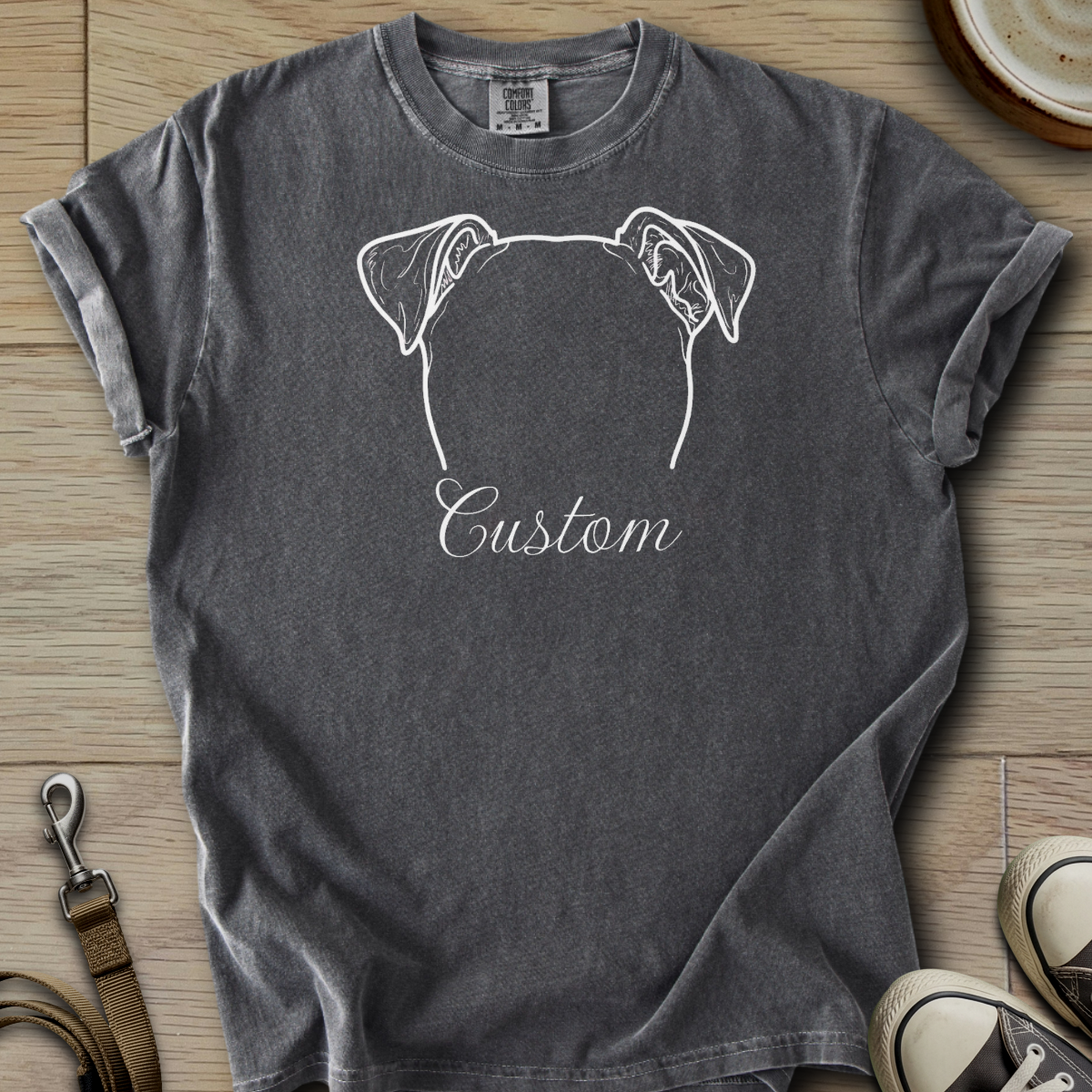 Personalized Name dog silhouette - Parson T-Shirt