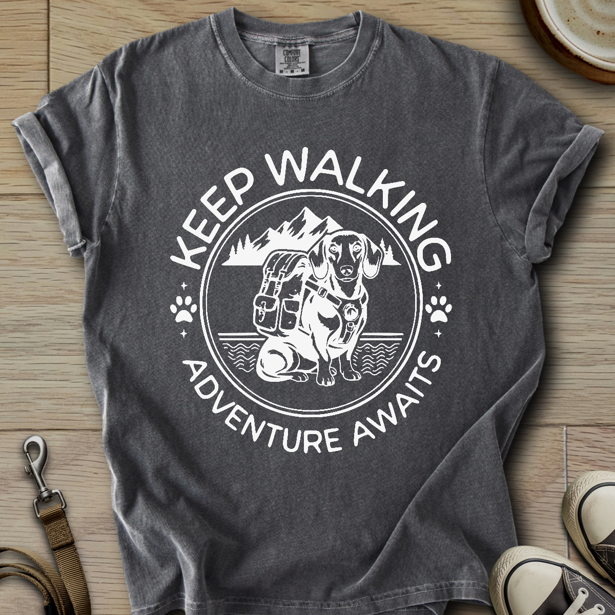 Adventure Awaits - Doxie T-Shirt