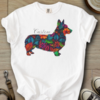 Personalized Name dog silhouette - Corgi T-Shirt