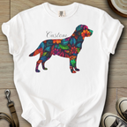 Personalized Name dog silhouette - Labrador T-Shirt