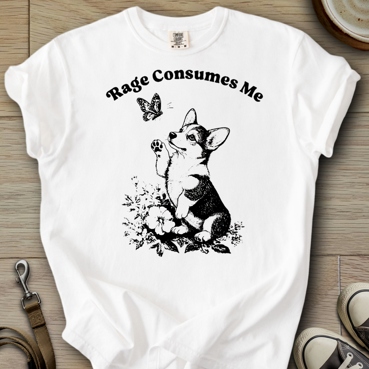 Rage Consumes Me - Corgi T-Shirt