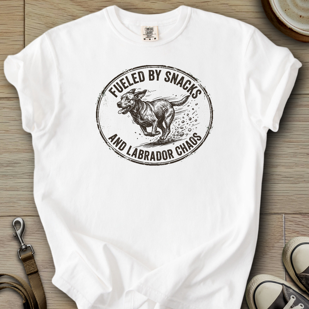 Fueled by Snacks - Labrador T-Shirt