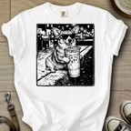 Dog Drinking Iced Coffee - Corgi T-Shirt