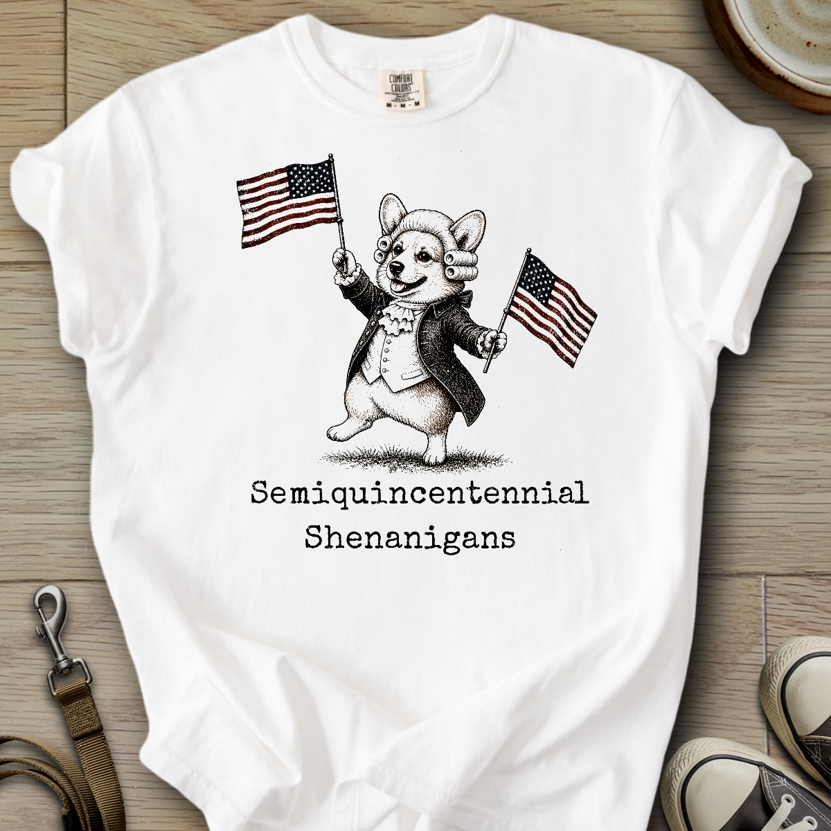 Semiquincentennial Shenanigans - Corgi T-Shirt