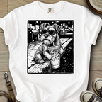 Cool Schnauzer drinking  T-Shirt