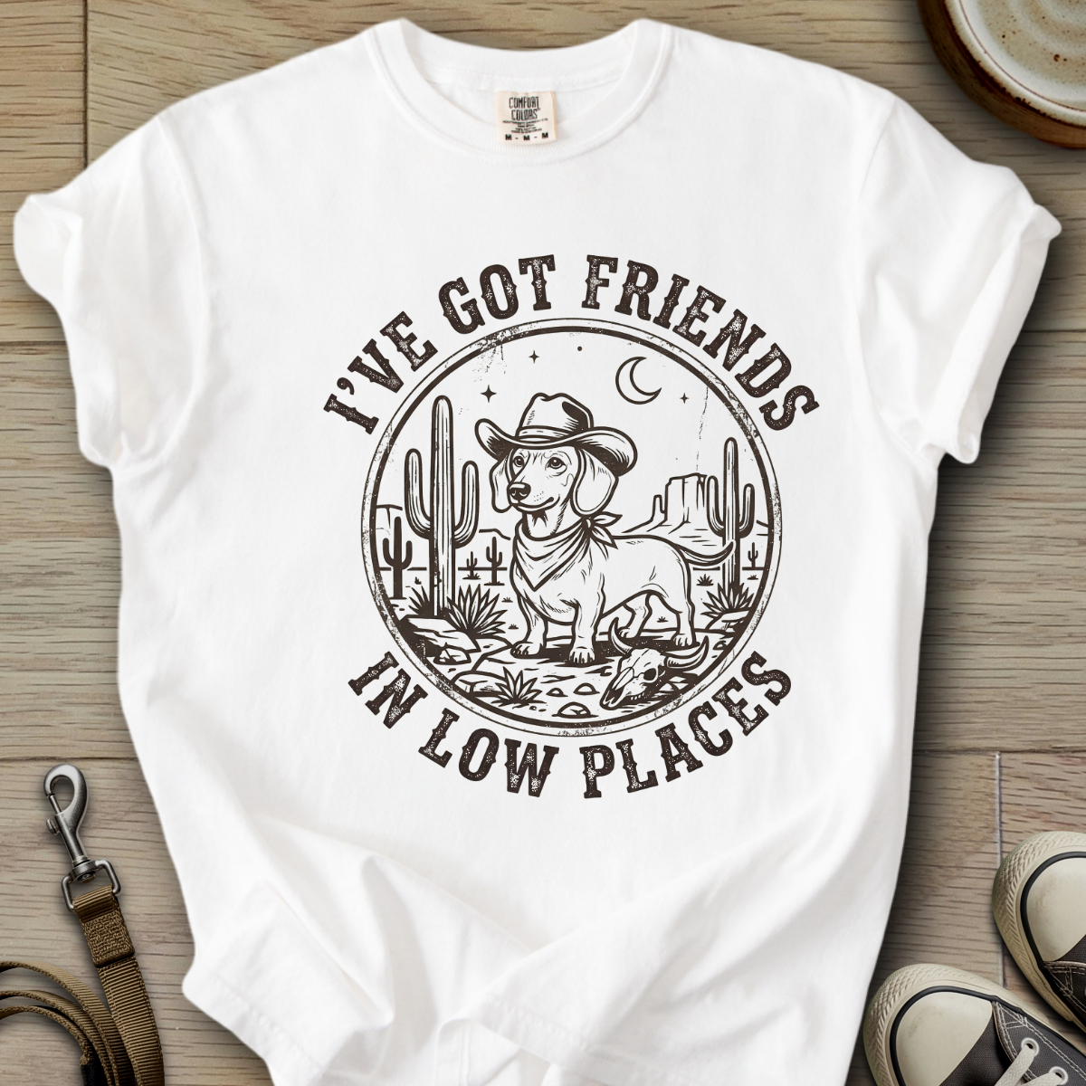 Got Friends in Low Places - Doxie T-Shirt
