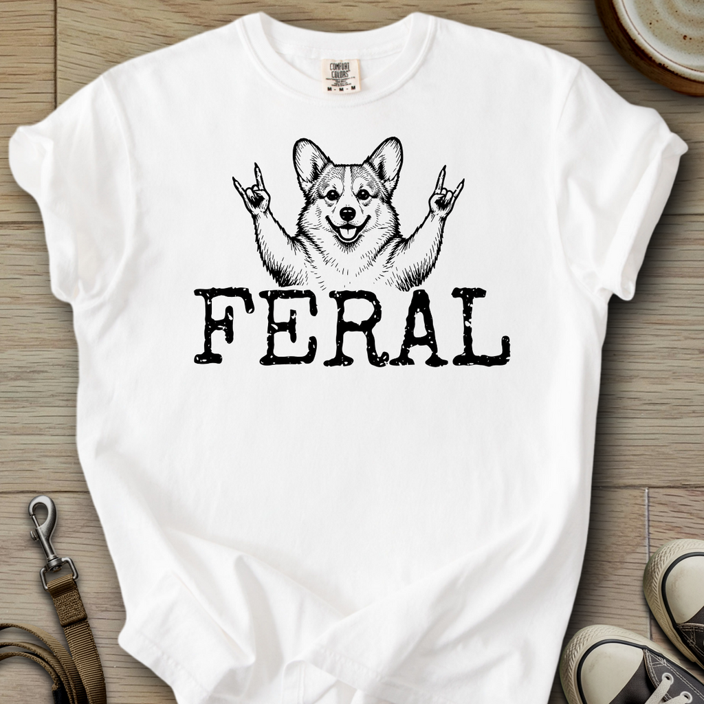 Feral - Corgi T-Shirt