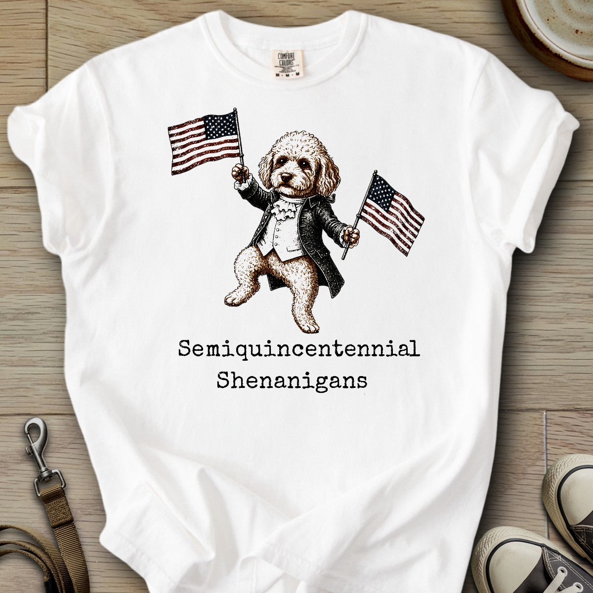 Semiquincentennial Shenanigans - Poodle T-Shirt