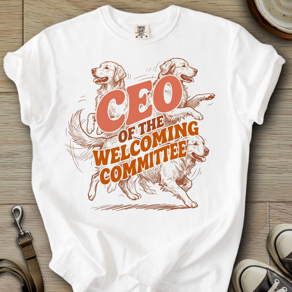 CEO of The Welcoming Committee - Golden T-Shirt