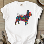 Personalized Name dog silhouette - Frenchie T-Shirt