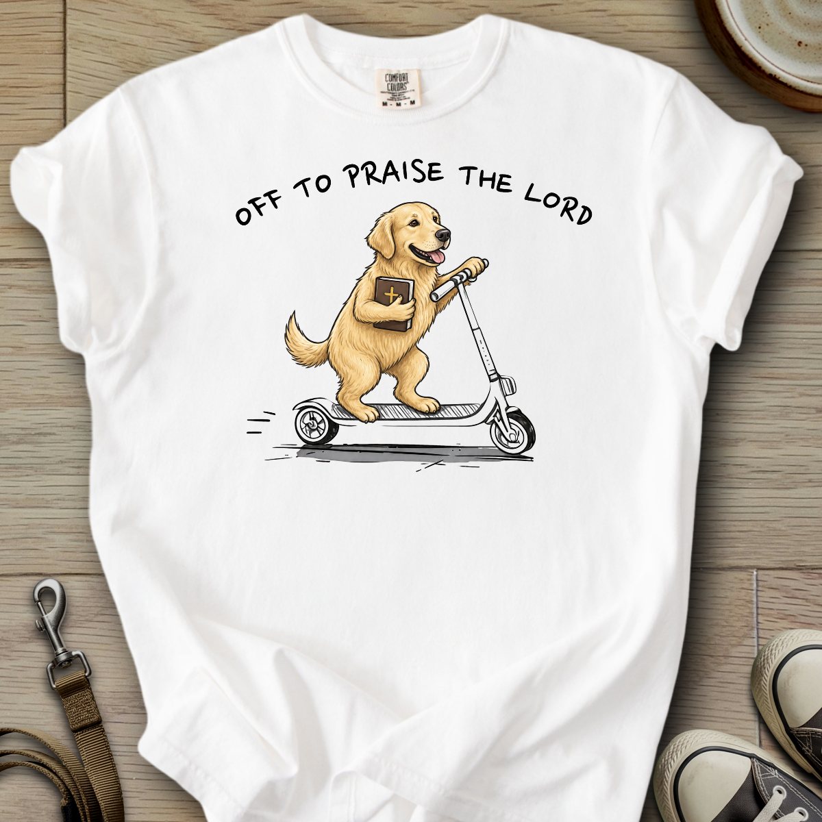 Off to Praise the Lord - Golden T-Shirt