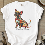 Custom Name dog silhouette - Frenchie T-Shirt