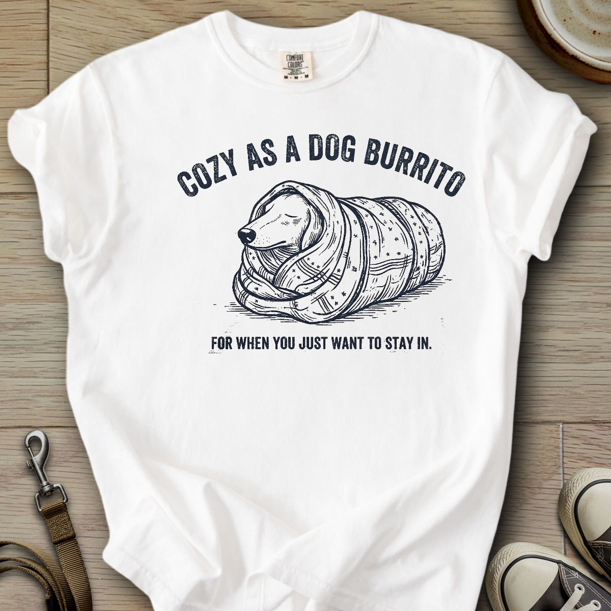 Cozy as a dog Burrito - Doxie T-Shirt