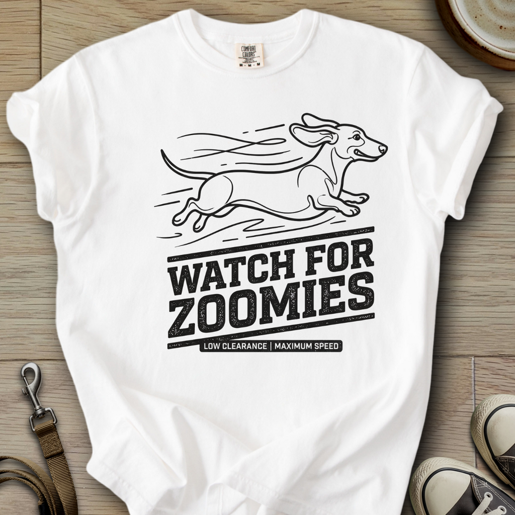 Watch for Zoomies - Doxie T-Shirt