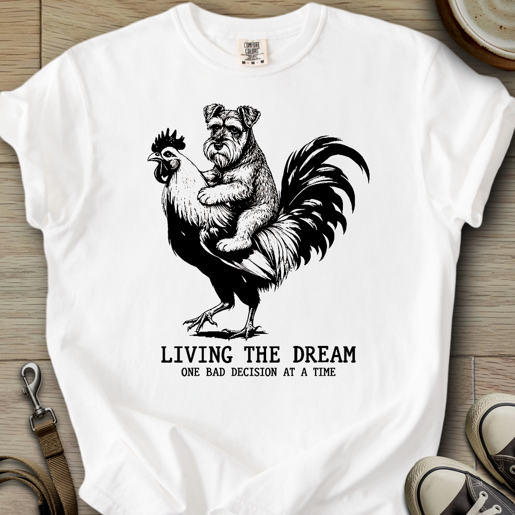 Living the Dream - Schnauzer T-Shirt