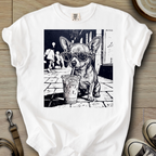 Dog Drinking Iced Coffee - Chihuahua T-Shirt