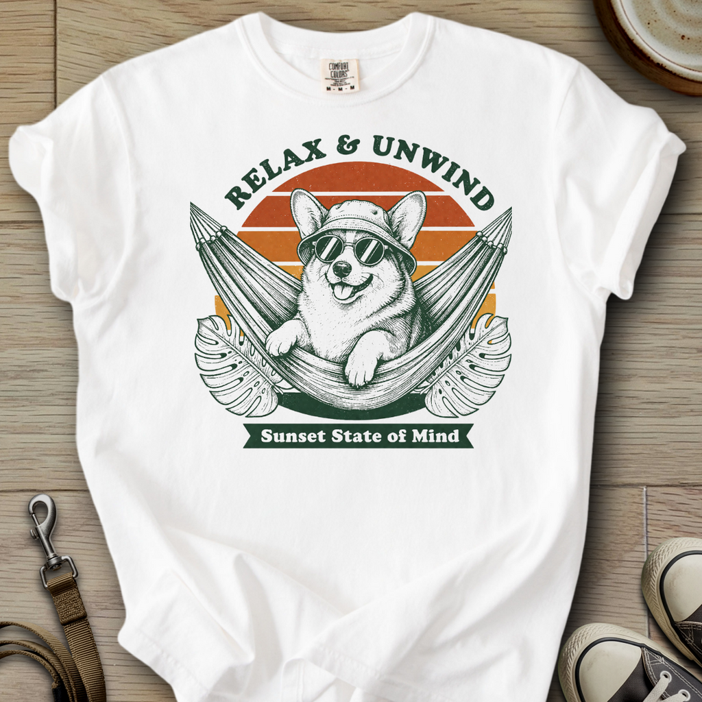 Relax & Unwind - Corgi T-Shirt