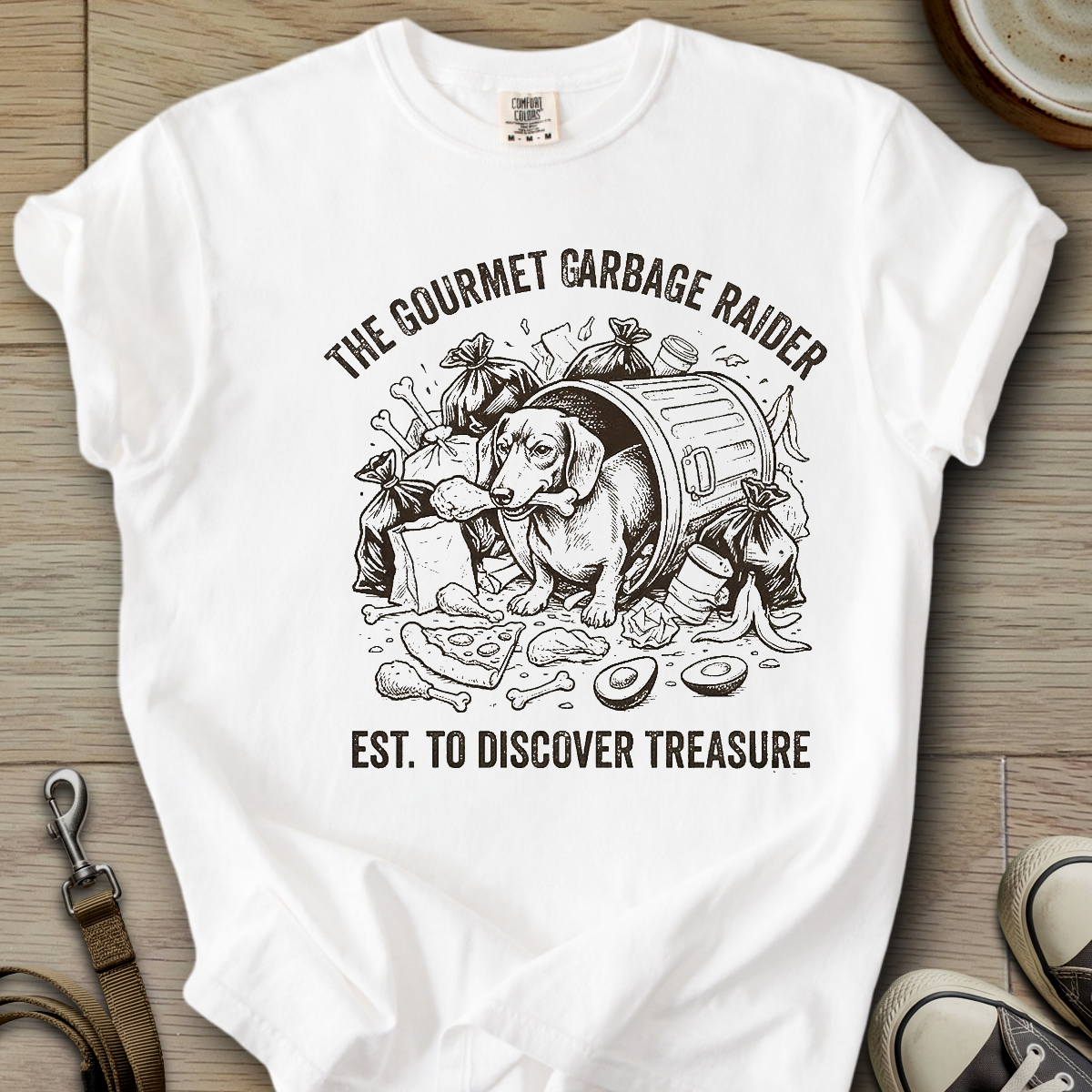 The Gourmet Garage Raider - Doxie T-Shirt