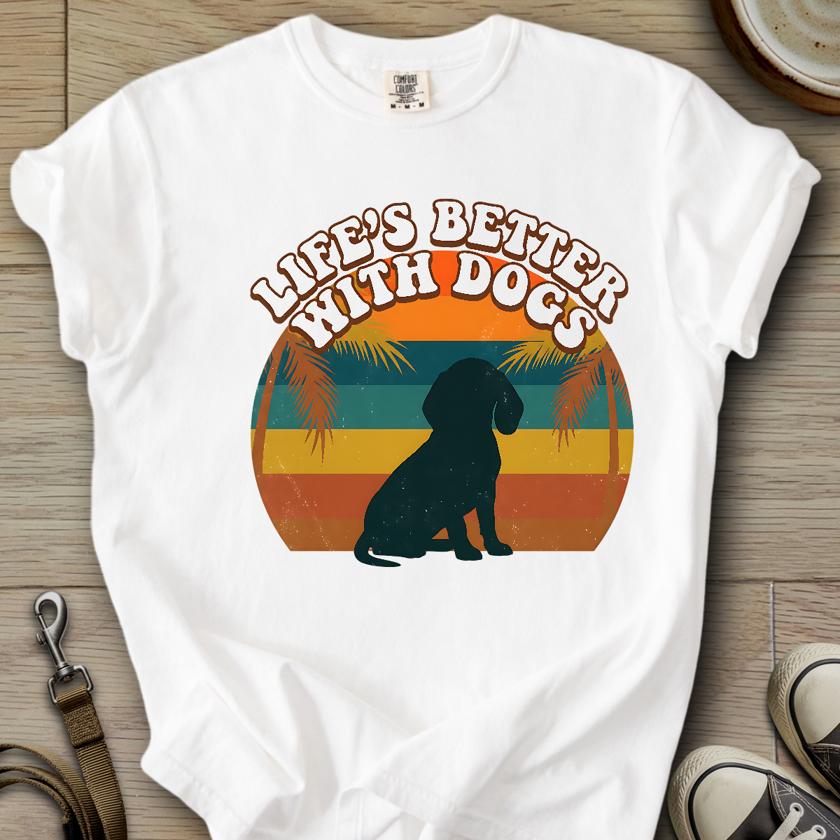 Life is Better W/Dogs - Doxie T-Shirt