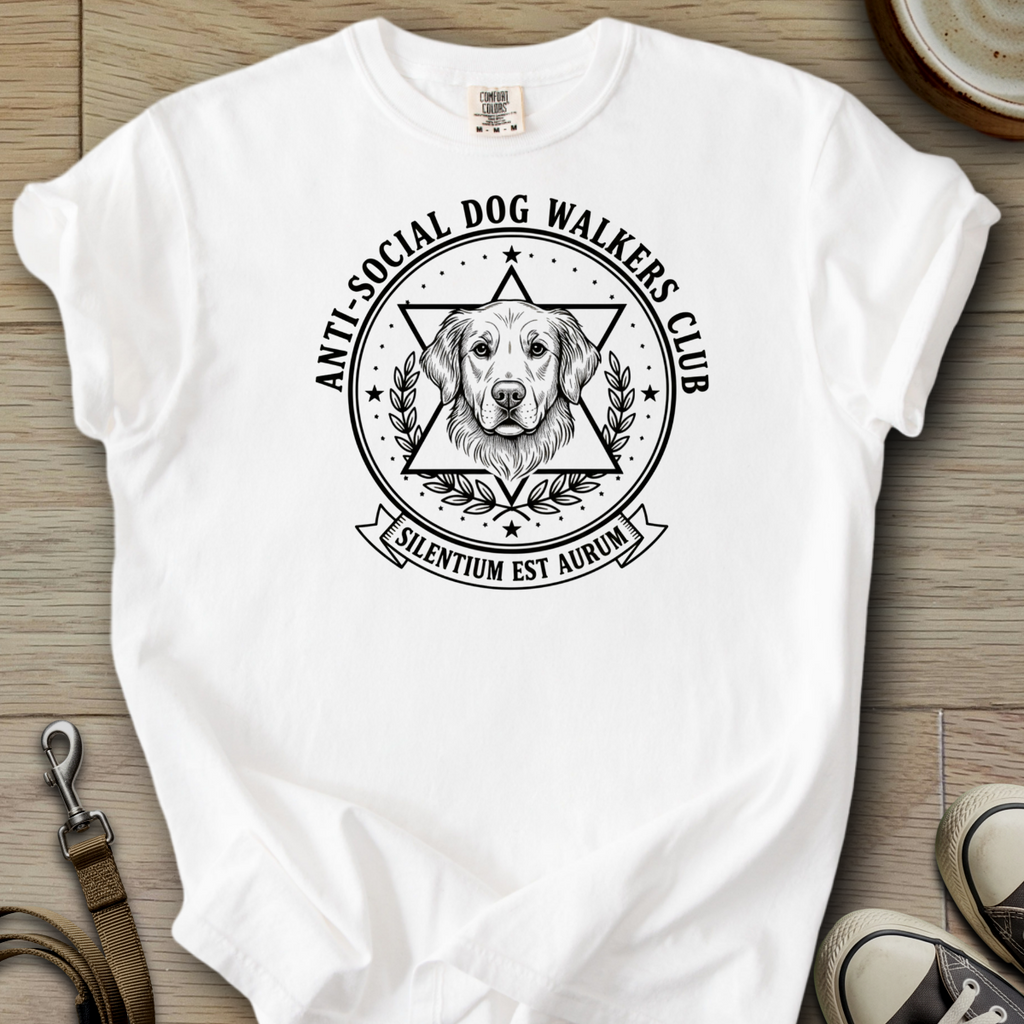 Anti-Social Dog Walkers Club - Golden T-Shirt