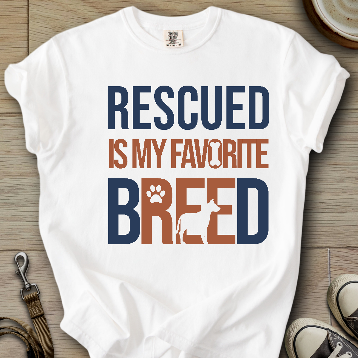 Rescued is my favorite Breed T-Shirt