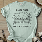 Snore First - Frenchie T-Shirt