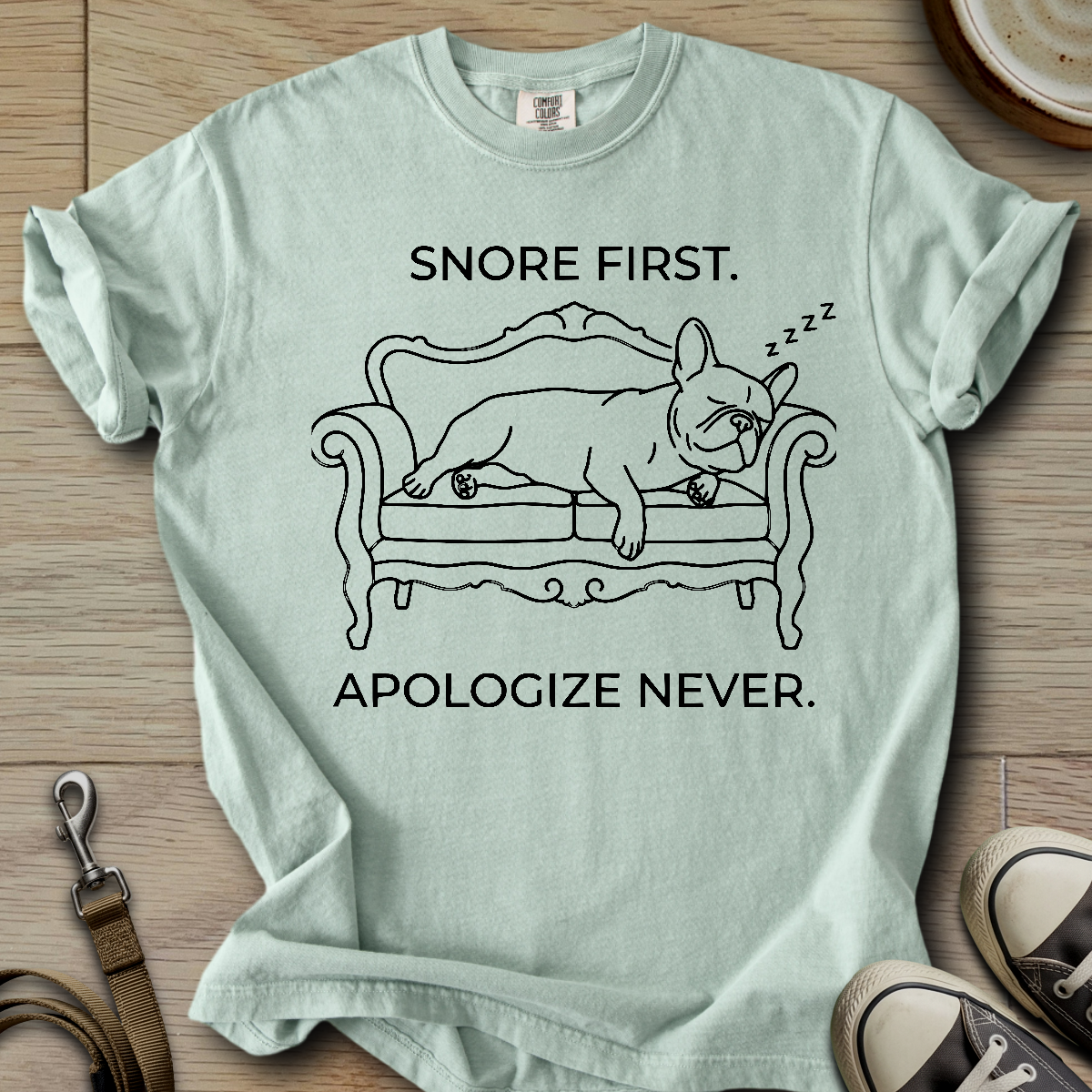 Snore First - Frenchie T-Shirt