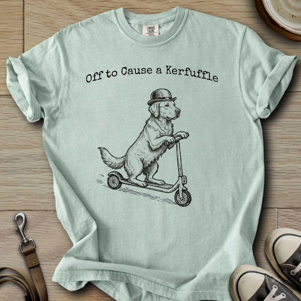 Off to Cause a Kerfuffle - Golden T-Shirt