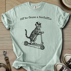 Off to Cause a Kerfuffle - Cat T-Shirt