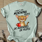 I dont Like Morning - Cat T-Shirt
