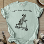 Off to Cause a Kerfuffle - Cat T-Shirt