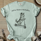 Off to Cause a Kerfuffle - Corgi T-Shirt