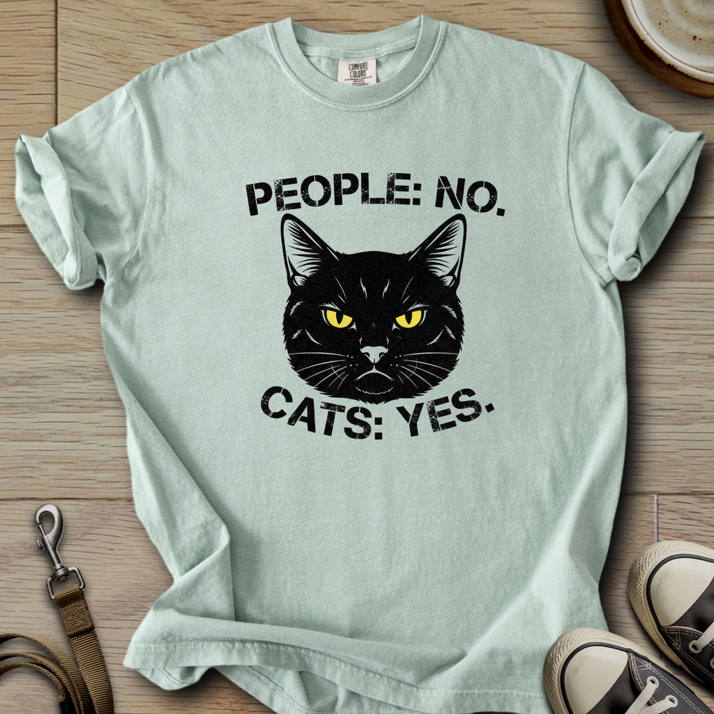 People No Cat Yes T-Shirt
