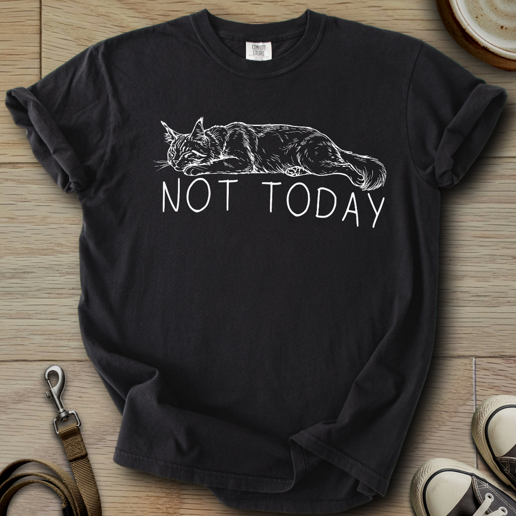 Not Today - Cat T-Shirt